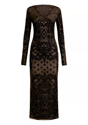 ETRO paisley velvet dress - Black