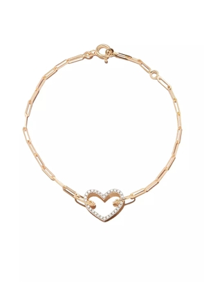 Yvonne Léon 18kt yellow gold Petit Coeur diamond bracelet