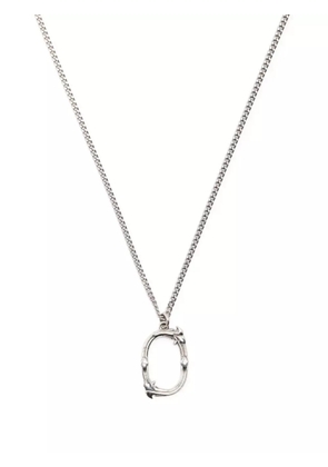 Emanuele Bicocchi Alphabet pendant necklace - Silver
