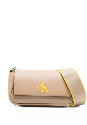 Calvin Klein Jeans logo-print shoulder bag - Neutrals