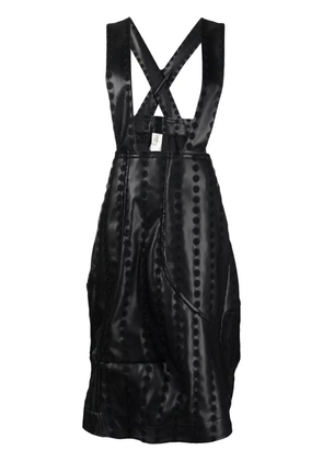 Comme Des Garçons faux-leather pinafore skirt - Black