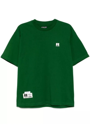 izzue logo-embroidered T-shirt - Green