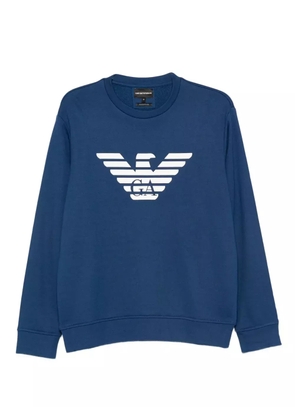 Emporio Armani eagle-logo sweatshirt - Blue