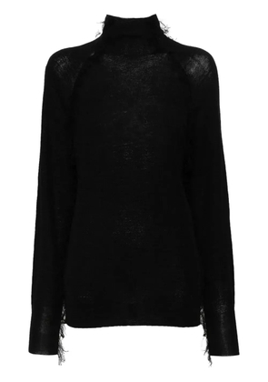 Christian Wijnants Kivu frayed-detail jumper - Black