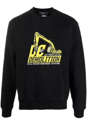 DSQUARED2 graphic-print cotton sweatshirt - Black