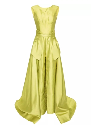 Saiid Kobeisy Mikado classic jumpsuit with detachable overskirt - Green