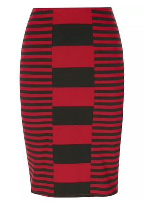 Jean Paul Gaultier Pre-Owned striped short skirt - Black