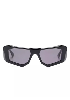 Kuboraum F6 geometric-frame sunglasses - Black