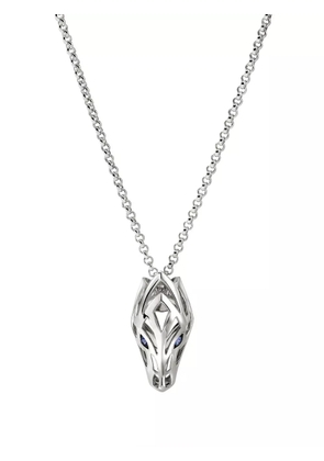 John Hardy sterling silver Naga blue sapphire necklace