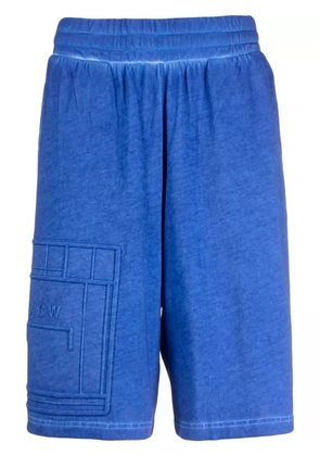 A-COLD-WALL* debossed-logo elasticated-waist Bermuda shorts - Blue