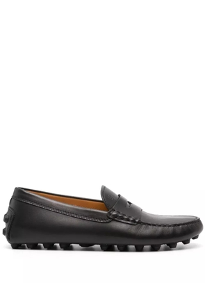 Tod's penny-slot leather loafers - Black