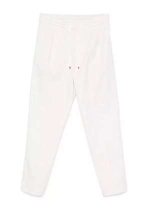 Brunello Cucinelli cotton track pants - White
