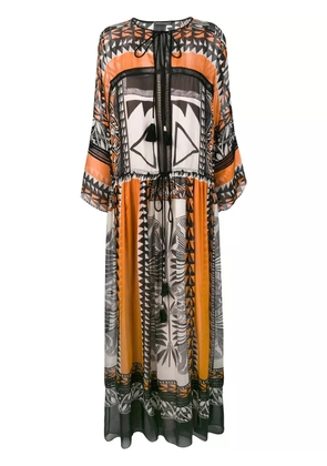 Alberta Ferretti boho maxi dress - Black