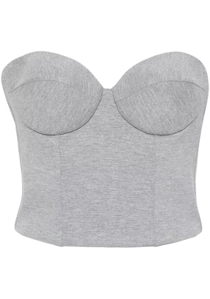 Giuseppe Di Morabito cropped corset - Grey
