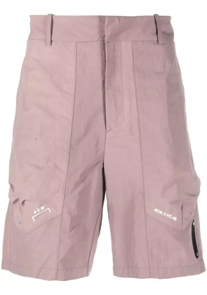 A-COLD-WALL* Irregular Dye logo-print shorts - Purple