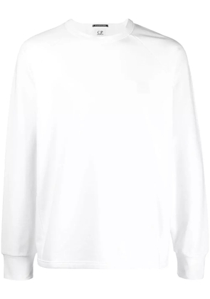C.P. Company logo-appliqué sweatshirt - White