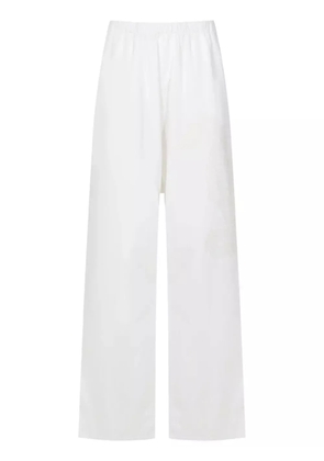 Amir Slama elasticated-waistband straight-leg trousers - White