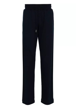Kiton cotton tapered track pants - Blue