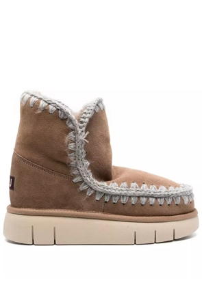 Mou Eskimo 18 overstitch ankle boots - Brown