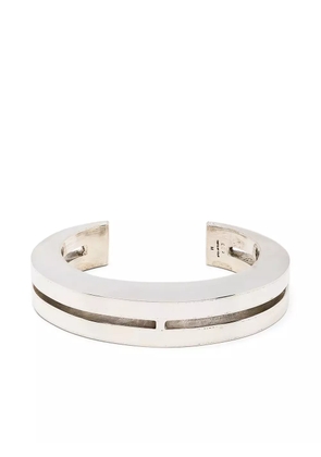 Parts of Four Crescent Crevice 15mm bracelet - Silver