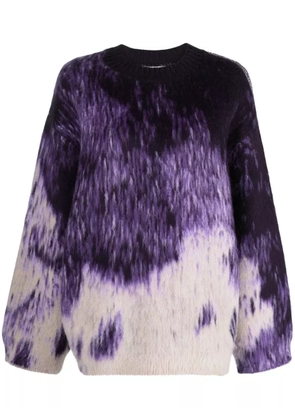 The Attico Rundie patterned jumper - Purple