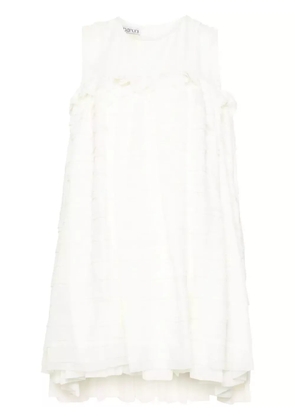 Baruni ruffled mini dress - White