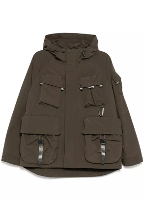 Spoonyard MULTI POCKETS HOODED jacket - Brown
