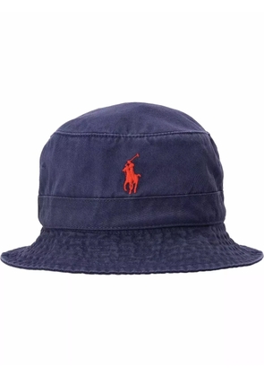 Polo Ralph Lauren embroidered-logo bucket hat - Blue