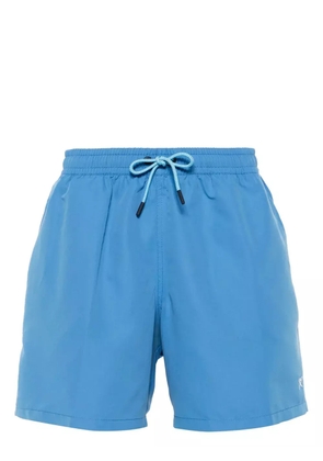 Hackett motif-embroidered swim shorts - Blue