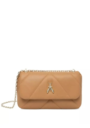 Patrizia Pepe Fly leather shoulder bag - Neutrals