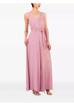 LE RJTANGE two-tone belted jumpsuit - Pink