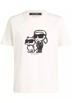 Karl Lagerfeld Ikon Sketch Duo T-shirt - White