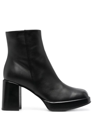 Tod's 80mm square-toe leather boots - Black