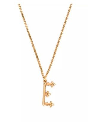 Emanuele Bicocchi E letter pendant necklace - Gold