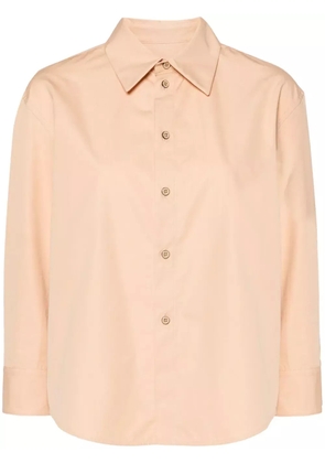 Jil Sander pointed-collar cotton shirt - Brown