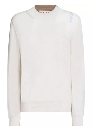 Marni colourblock sweater - White