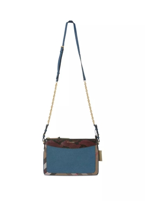 Burberry Pre-Owned canvas clutch bag - Blue