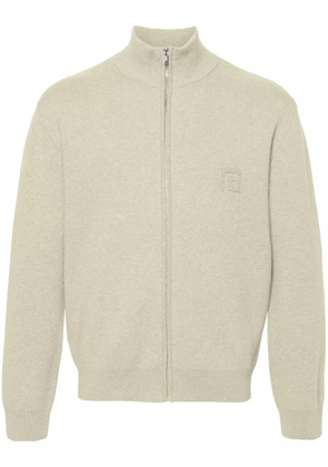 Nanushka zip-up merino cardigan - Neutrals