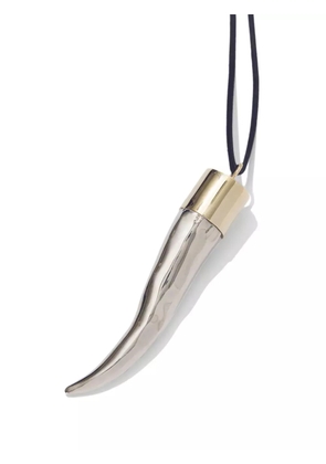Proenza Schouler Horn pendant necklace - Silver