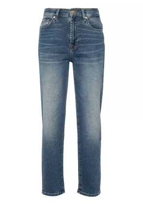 7 For All Mankind Malia high-rise tapered jeans - Blue
