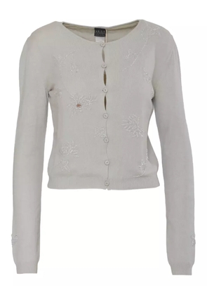 Krizia Pre-Owned cashmere cardigan - Grey