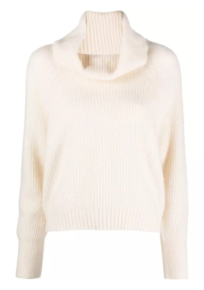 Allude cowl-neck fine-knit jumper - Neutrals