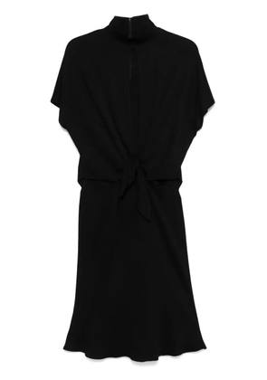 Roberto Cavalli knot-detail midi dress - Black