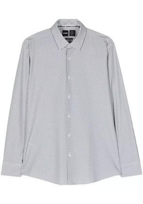 BOSS geometric-print shirt - Green