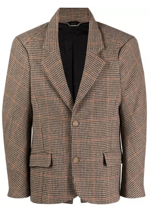 JORDANLUCA Bulldog single-breasted blazer - Brown