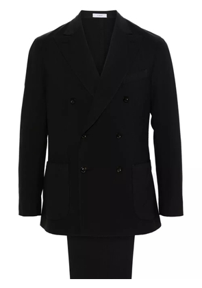 Boglioli double-breasted wool suit - Black