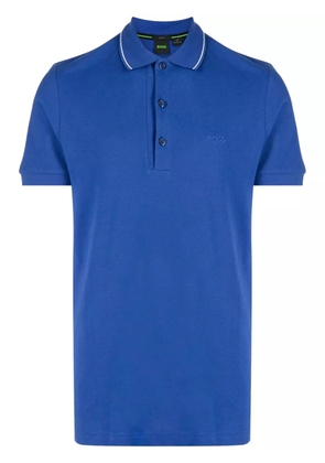 BOSS Paule cotton polo shirt - Blue