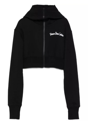 Versace Jeans Couture cropped hoodie - Black