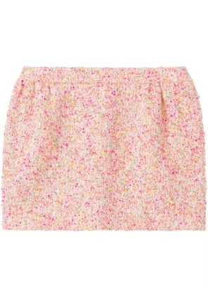 St. John Bonded Novelty tweed skirt - Pink