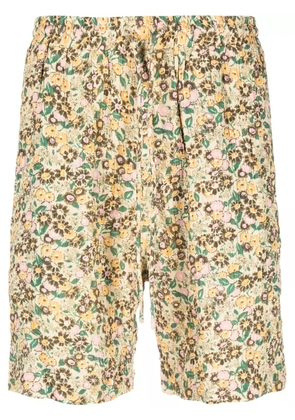 Nanushka ditsy floral-print shorts - Yellow